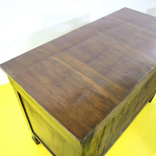 Empire Walnut Chest of Drawers with Original Gilded Bronze Ornaments For Sale - Image 11 of 12