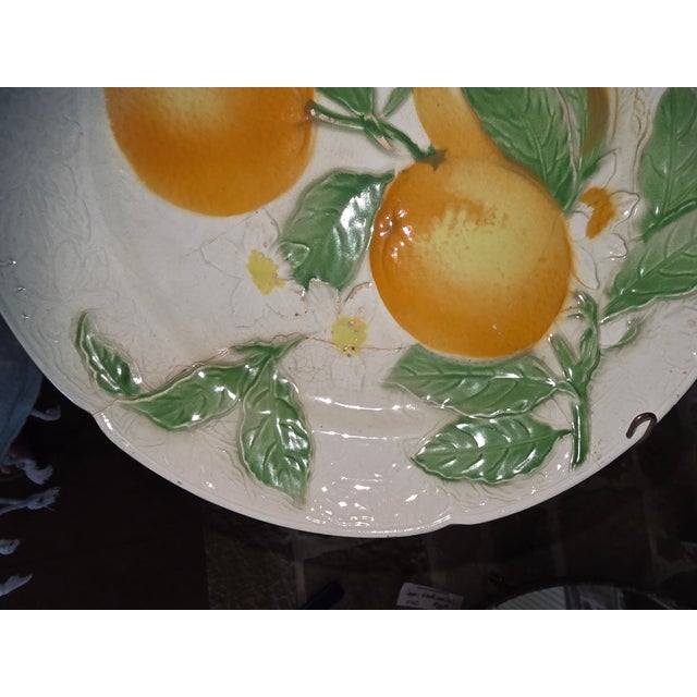 Collection of Antique French Majolica Plates For Sale - Image 4 of 11