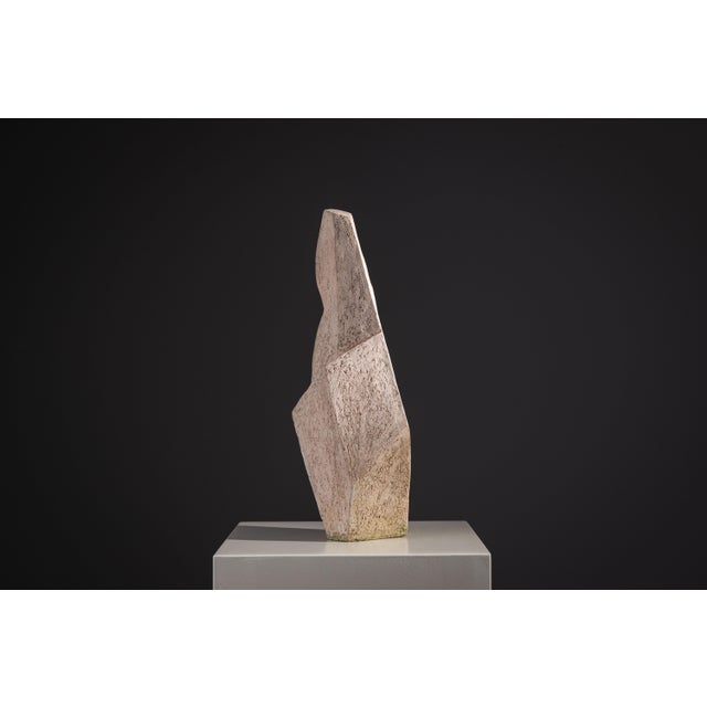 Large Abstract Monolithic Sculpture in Ceramic, 1970s For Sale - Image 9 of 15