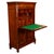 Antique Austrian Flame Mahogany Biedermeier Secretary Desk Cabinet Chest 1860 For Sale In Portland, OR - Image 6 of 18