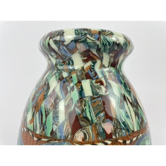 Dating from the 1950s–1960s and signed “Gerbino, Vallauris (A.M)”, this beautiful ceramic vase was produced at the atelier...