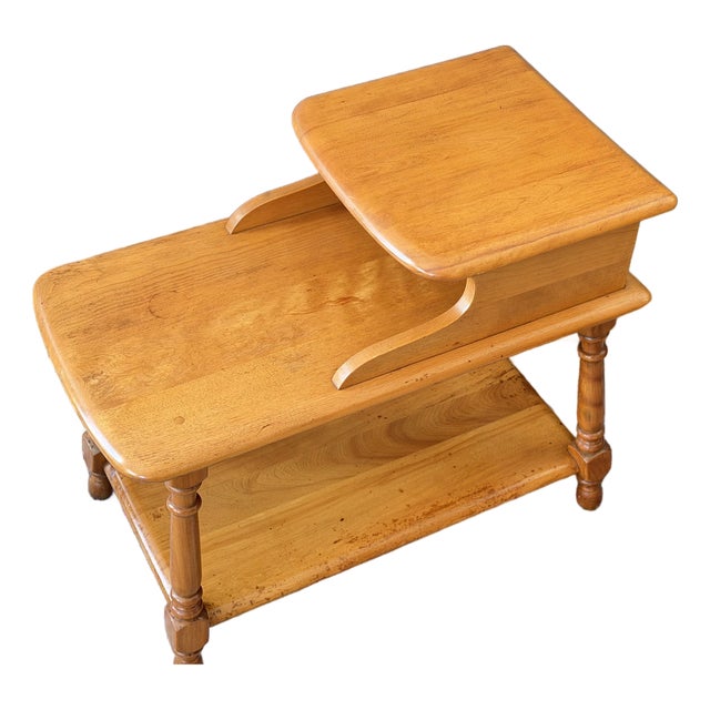 Mid 20th Century Heywood-Wakefield Old Colony Solid Birch Step Table, 607-G For Sale