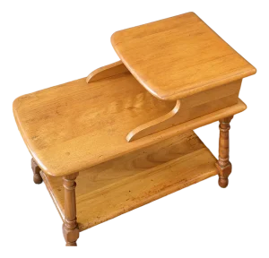 Mid 20th Century Heywood-Wakefield Old Colony Solid Birch Step Table, 607-G
