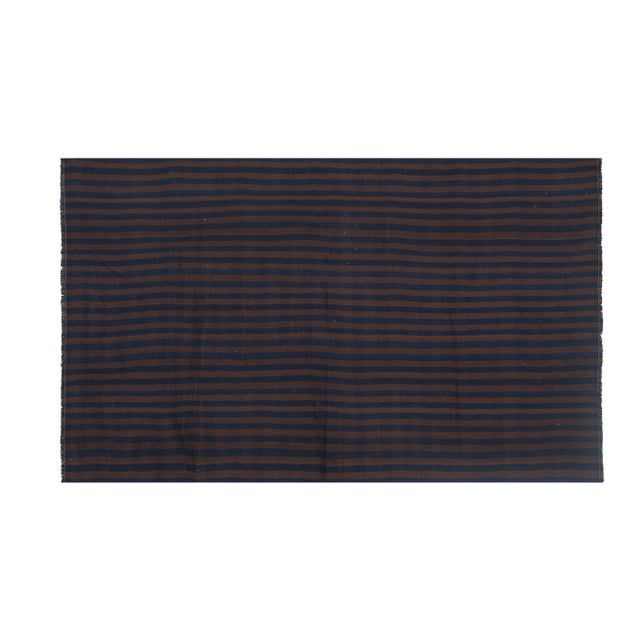 Vintage Striped Turkish Kilim Rug 6'4'' X 9'11'' 76.4'' x 118.9'' / 194 x 302 cm Hand weaved with high-quality pure wool...