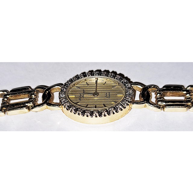 1980s 1980s Michael Anthony® 14k & Diamond Ladies Watch For Sale - Image 5 of 14