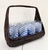 1970s Blue and White Americana Checked Glassware Set With Basket - 9 pcs For Sale - Image 9 of 11