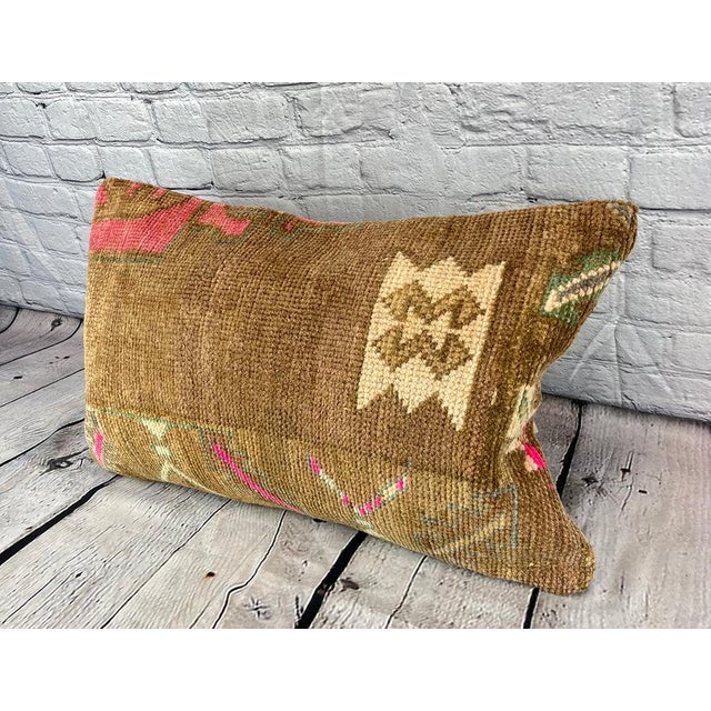 Vintage Pillow Case Turkish Rug Pillow Decorative Rug Pillow Dry cleaning only. PILLOW INSERT IS NOT INCLUDED