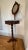 Victorian Antique Standing Shaving Station With Swivel Mirror and Marble Tabletop For Sale - Image 3 of 9