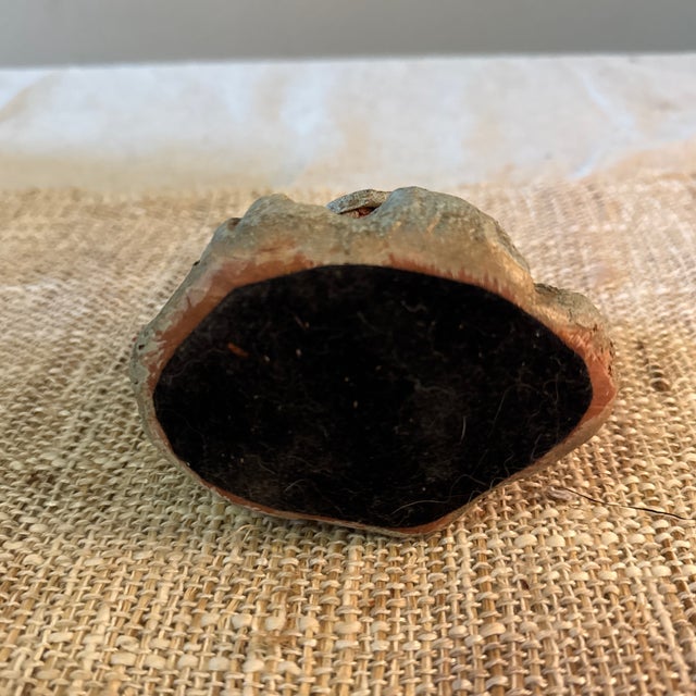 Folk Art Figurine of Woman in Dress For Sale - Image 4 of 5