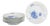 Curved Porcelain Blue Flower Salad Plates from Royal Copenhagen, 1960s, Set of 6 For Sale