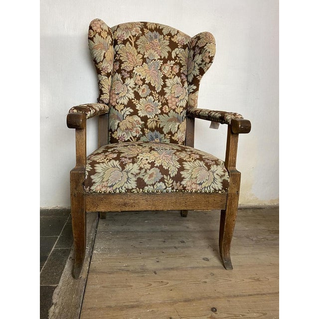 Brown Biedermeier Chair with Adjustable Backrest For Sale - Image 8 of 8