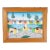 Mid Century Haitian Painting on Board by E. Abelard For Sale