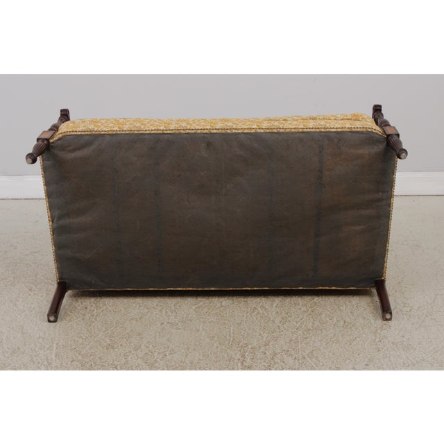 Hickory Chair Co Sheraton Style Mahogany Loveseat Settee For Sale - Image 15 of 15
