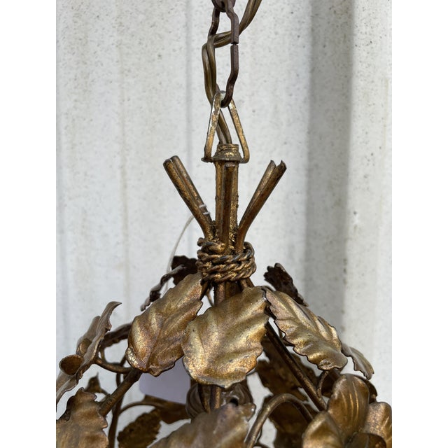 Brass Chandelier, 1950s For Sale - Image 11 of 15
