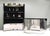 Hollywood Regency Bar in Black Suede, Brass and Chrome, 1970s For Sale - Image 17 of 18