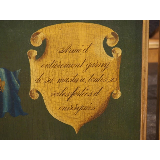 Pair of 17th Century Style French Navy Lithographs, the St. Philippe, C. 1970s For Sale - Image 11 of 18