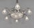 Ollier & Hanots French Art Deco Chandelier 1920s - Frosted Glass & Nickeled Bronze For Sale - Image 6 of 14