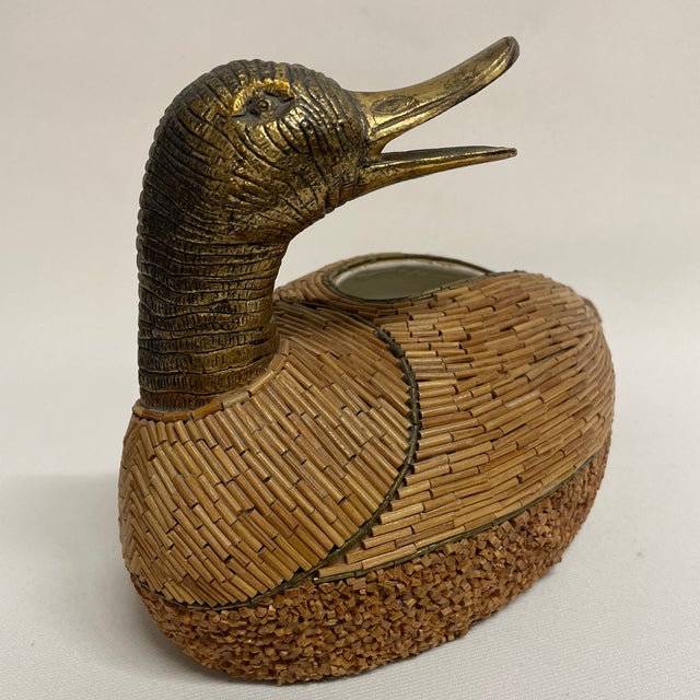 Beautiful Signed Vintage Tarzia Firenze Duck. Crafted in Italy by Tarzia Firenze, this piece features duck made of a...