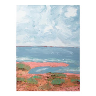 1988 “Sea Grasses” Abstract Acrylic Landscape Painting by Harry Hilson For Sale