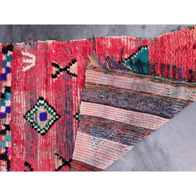 Tribal Moroccan Pink Tribal Rug - 3'8" X 6'11" Ft For Sale - Image 3 of 11
