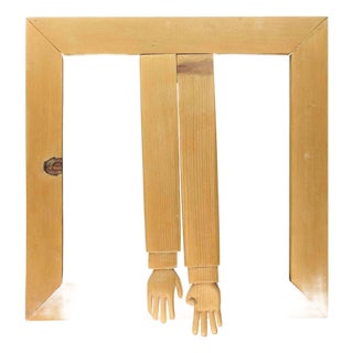 Vintage Wooden Frame, 1980s For Sale