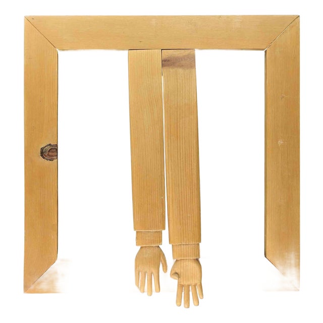 Vintage Wooden Frame, 1980s For Sale