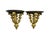 A fine pair of Syroco Wood gilded acanthus leaf demi-lune wall mounted shelves. Circa 1950-60. Signed on the reverse with...