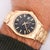 Contemporary 1970s Rolex Op Date 1501 34mm 18k Gold Black Gloss Dial Watch For Sale - Image 3 of 10