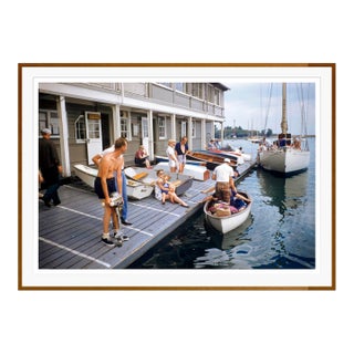 Toni Frissell 'Mackinac to Chicago Sail' Archival Pigment Print Framed in Brown For Sale