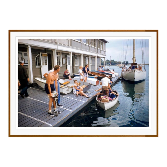 Toni Frissell 'Mackinac to Chicago Sail' Archival Pigment Print Framed in Brown For Sale