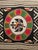 This striking late-20th-century Mexican Serape kilim is a compelling example of regional textile artistry, blending bold...