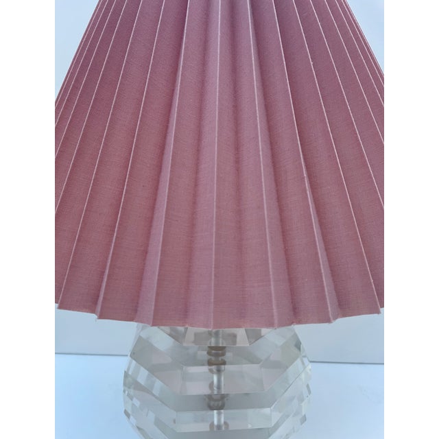 Mid-Century Modern George Bullio Stacked Lucite Lamp For Sale - Image 3 of 13