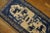 1920s Beige Blue Animals Medallion Antique Chinese Bao Tou Rug 1'11" X3'6" Knotted Wool Carpet For Sale - Image 4 of 12