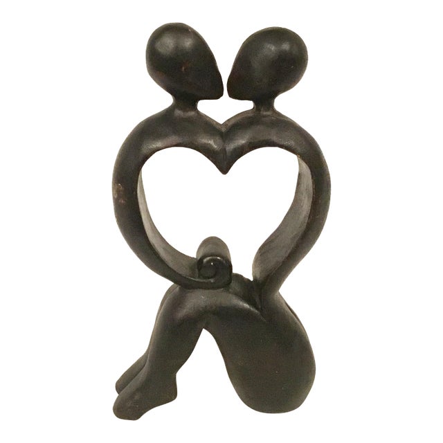 Lovers Embrace Valentine Sculpture For Sale