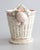 Mid 20th Century Italian Blush Pink Majolica Faux Bamboo & Fruit Wine Cooler Champagne Ice Bucket For Sale - Image 4 of 13