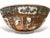 Ceramic Large Rose Medallion Punch Bowl and Stand, Signed, 20th Century For Sale - Image 7 of 12