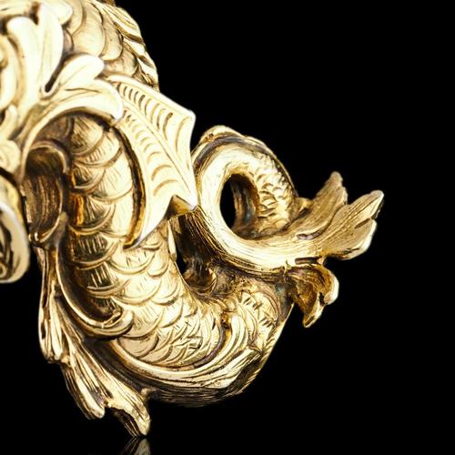 Sterling Silver Gilt Salt and Pepper Fish or Dolphin Shakers, Set of 2 For Sale - Image 11 of 18