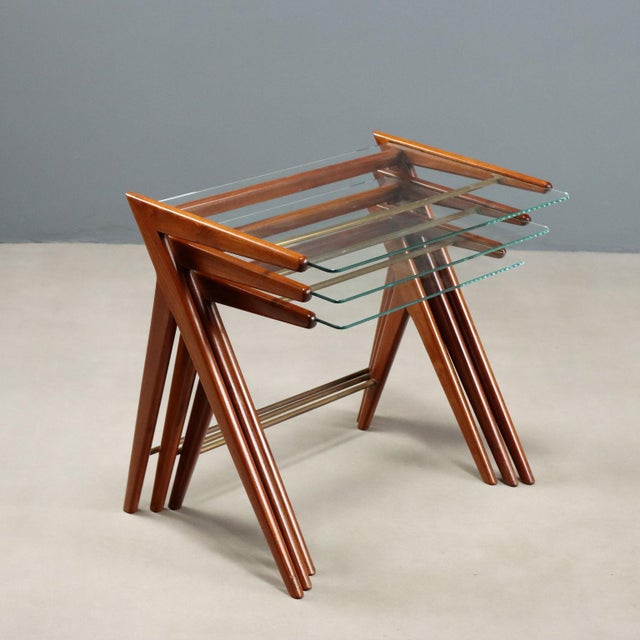 Nesting Coffee Tables, 1950s, Set of 3 For Sale - Image 6 of 11