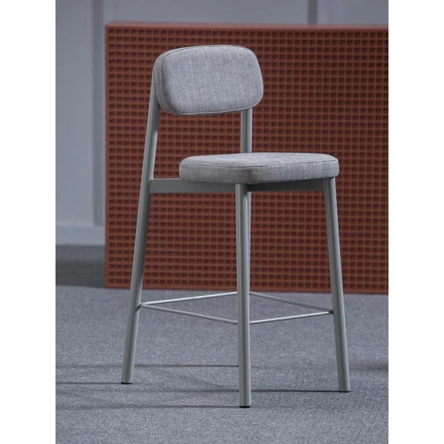 Metal Grey Residence 65 Counter Chairs by Kann Design, Set of 6 For Sale - Image 7 of 8
