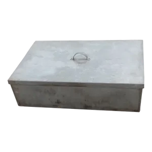 Very Large Stainless Steel and Galvanized Tin Industrial Storage Box
