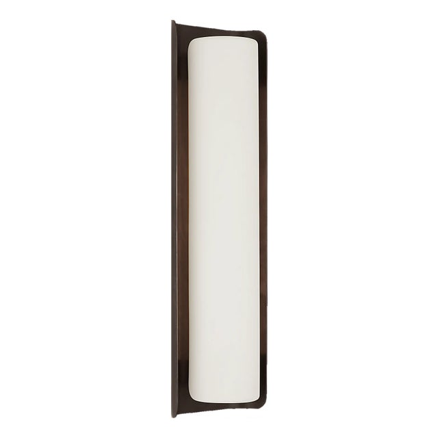 Windsor Smith for Visual Comfort Signature Penumbra 21" Sconce in Bronze and White For Sale