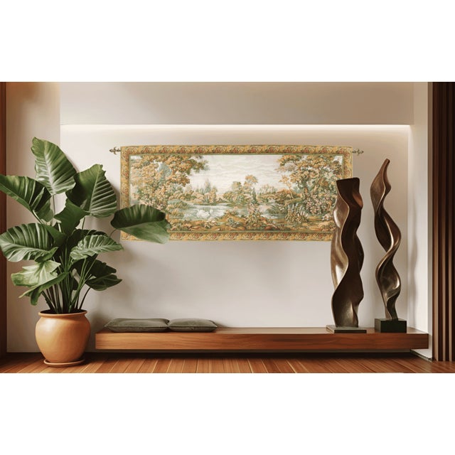 This beautiful tapestry is woven on a jacquard loom by skilled weavers, keeping alive the centuries old tradition of...