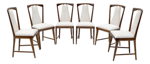 Mid-Century Modern Italian Bouclè Dining Chairs from Osvaldo Borsani, 1950s, Set of 6