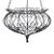 Large, Vintage, Enameled Steel, Scrolled Hanging Planter For Sale