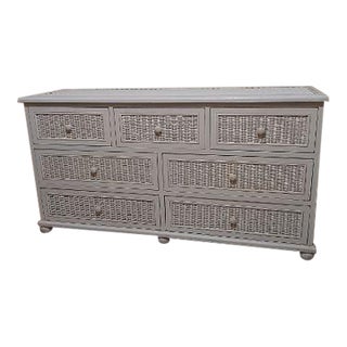 Vintage Dresser Henry Link Style 7 Drawer White Color For Sale