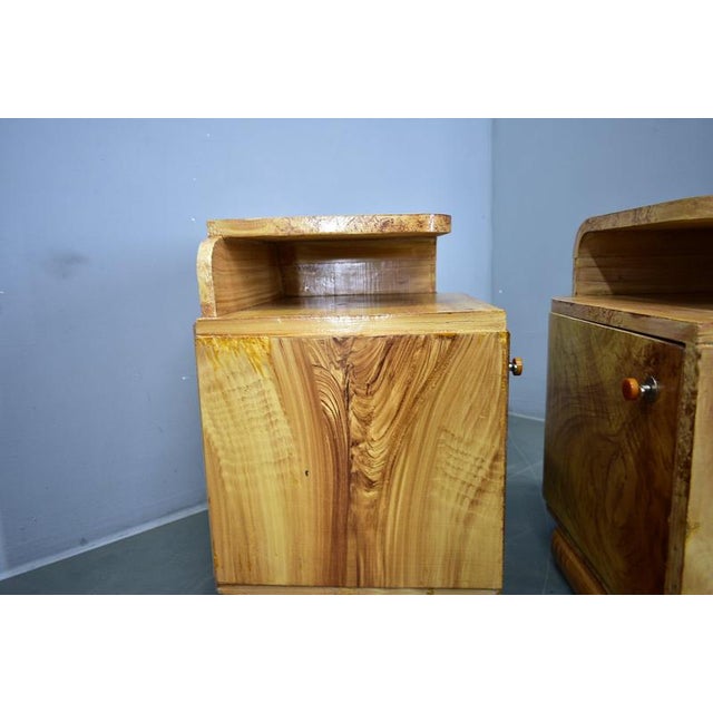 Art Deco Bedside Tables, Czechoslovakia, 1937, Set of 2 For Sale - Image 16 of 18
