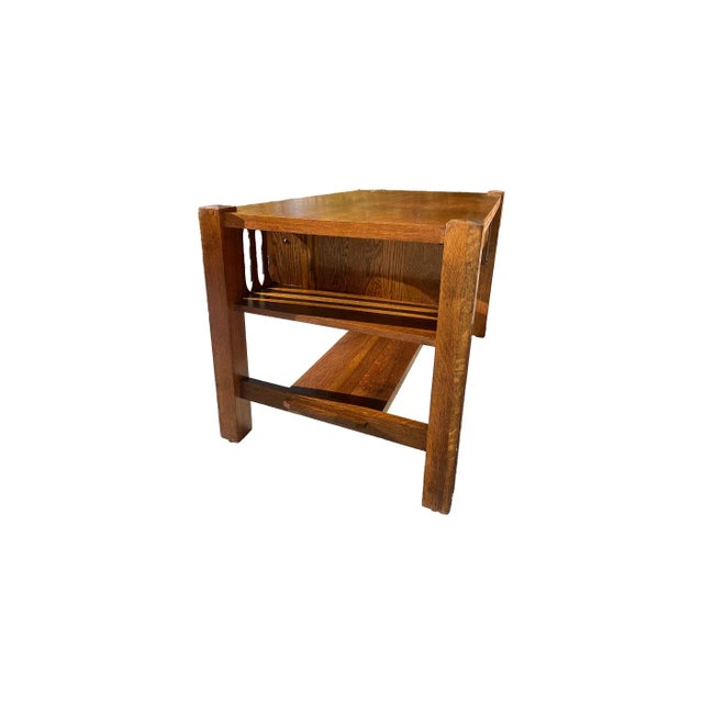 Classic Mission Oak Writers Desk. For you consideration, detailed grillwork on the front and back. Purchased from an...
