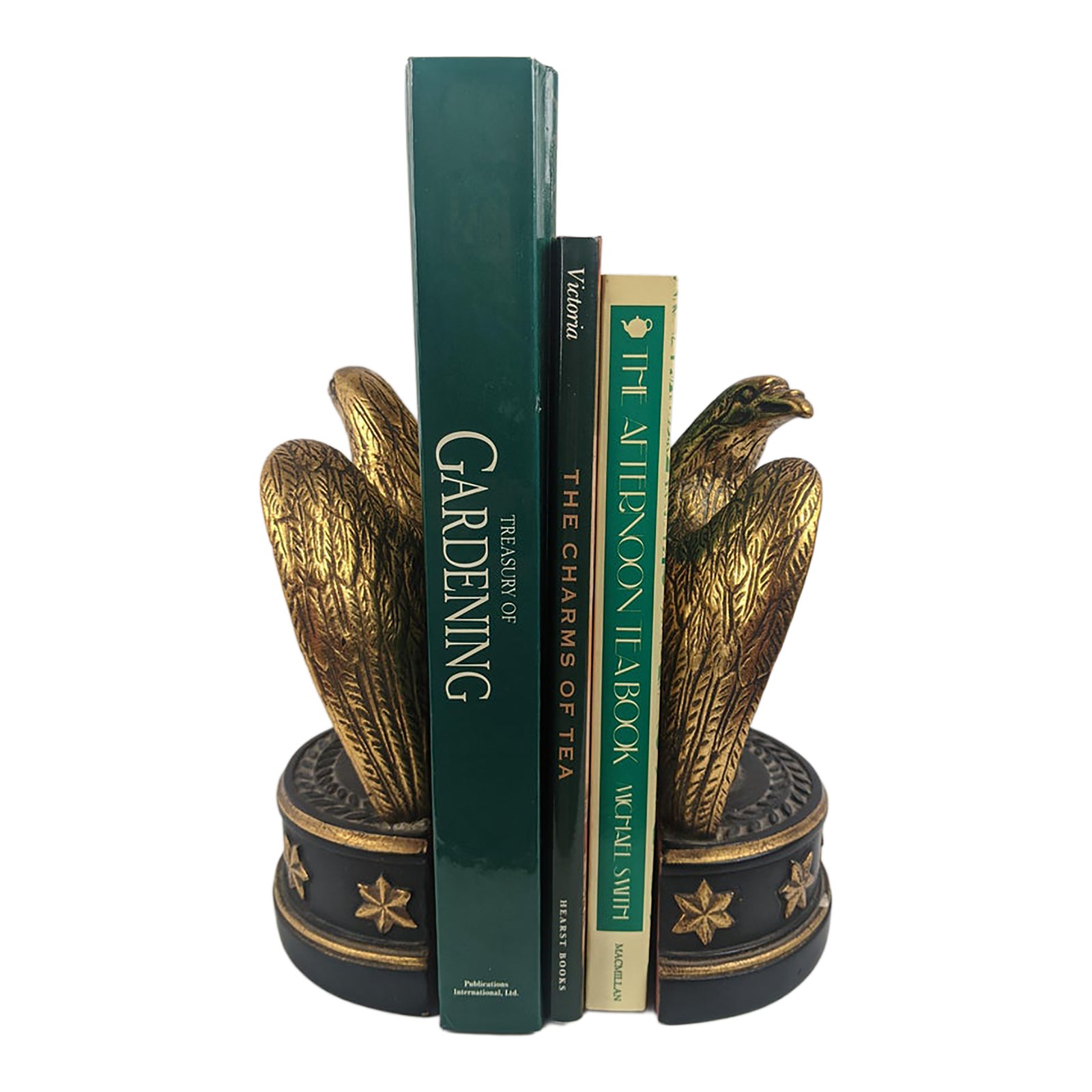 Vintage Tea & Garden Library – Green & Cream Decorative Books, Set of 3 ...