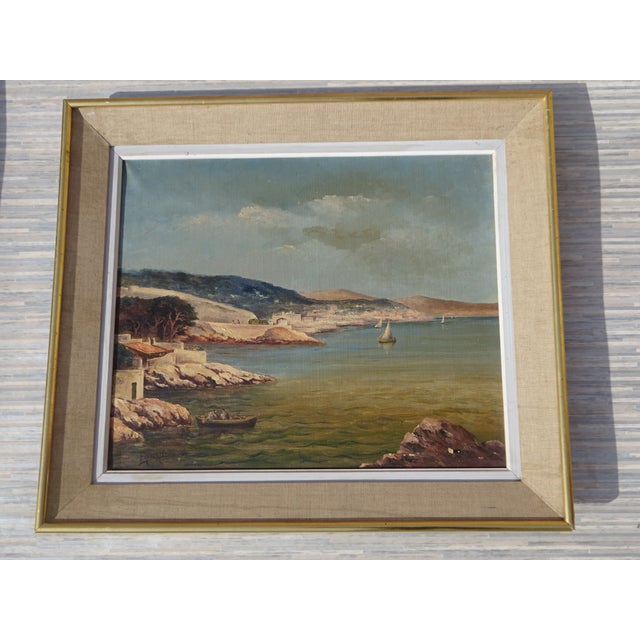 Alberti, Mediterranean Landscape, 1800s, Oil on Canvas, Framed For Sale - Image 15 of 15