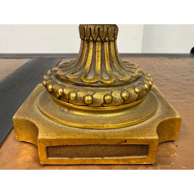 Swedish Neoclassical Gilt Bronze-Mounted Cobalt Blue Vases, Pair For Sale - Image 11 of 12